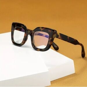 +2.50 Brown Tortoise Square Reading glasses